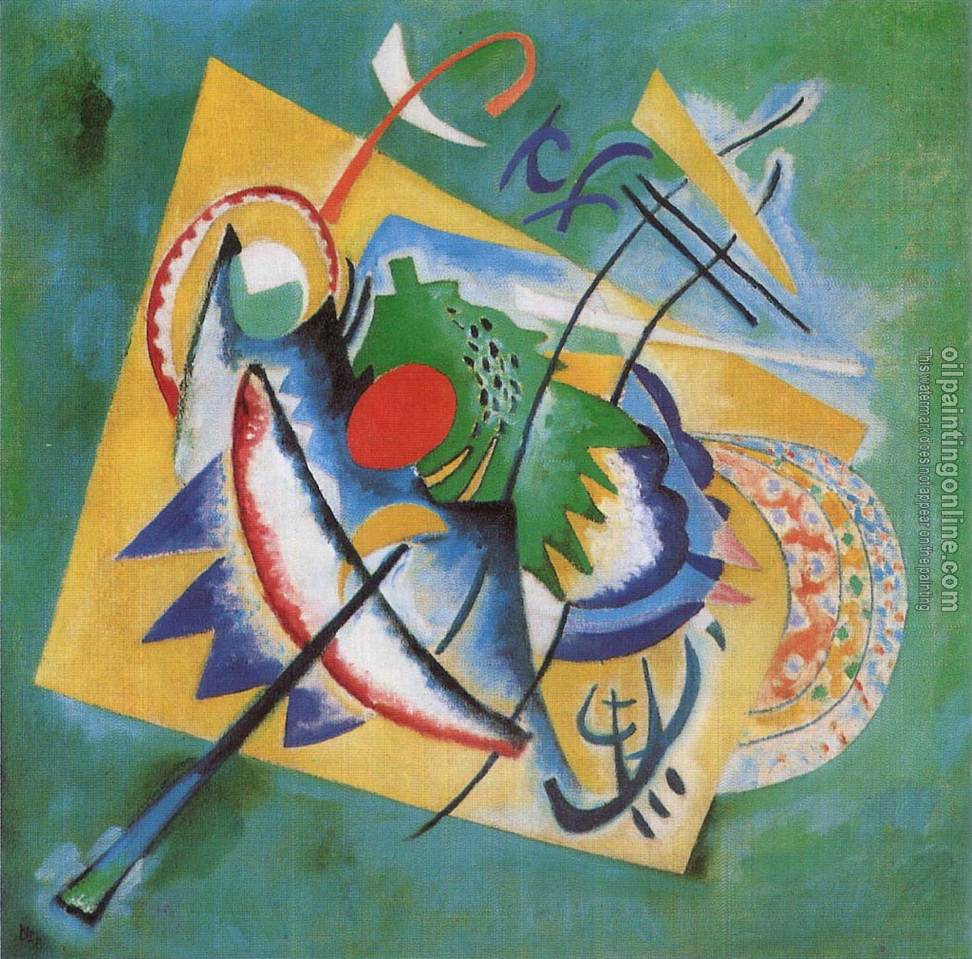 Kandinsky, Wassily - Ovalo rojo